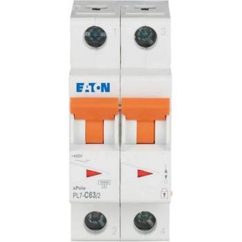 Eaton Автоматичен прекъсвач eaton pl7-c63/2, 263365 - 63 a, 2p (263365)