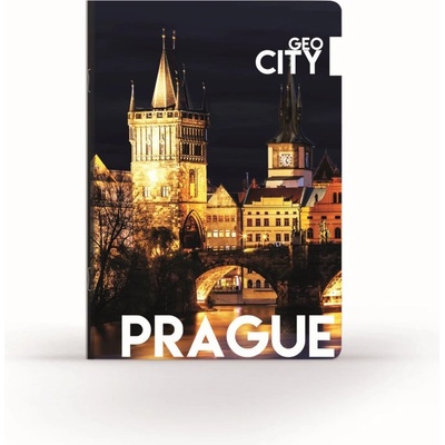 Oxybag Zošit A4 444 UV lak GEO CITY Prague