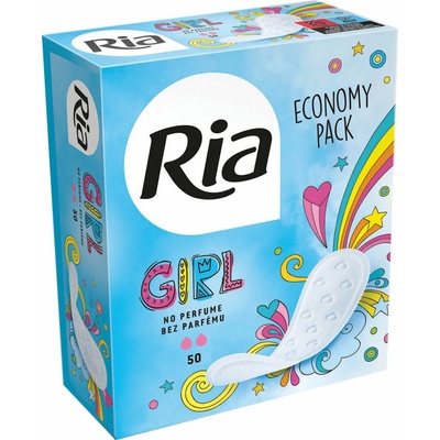 Ria Slipové vložky Girl bez vône 50 ks