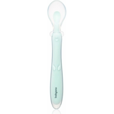 BabyOno Silicone Spoon 6m+ lyžička Mint 1 ks