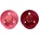 BIBS Colour Natural Rubber Size 1: 0+ months биберон Coral / Ruby 2 бр