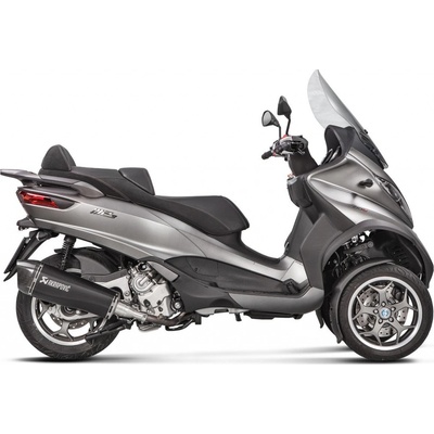 Akrapovič Slip-On Line Black Stainless Steel Piaggio MP3 500/LT (17-20)