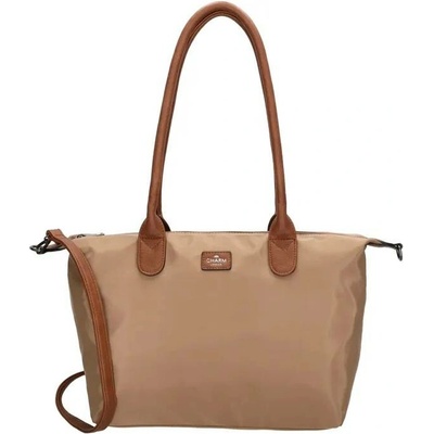 Charm London Hnědá objemná shopper kabelka „Femine”
