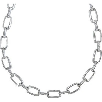 InfinitySilver Strieborný dámsky náhrdelník so zirkónmi ON27045