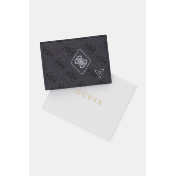 GUESS Кожен портфейл Guess MILANO мъжки в черно SMMACT LEA27 (SMMACT.LEA27)