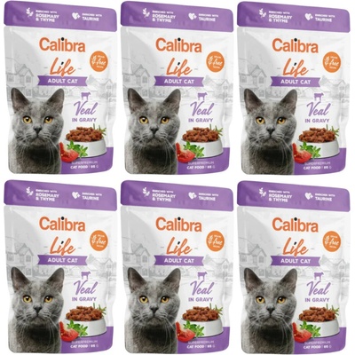 Calibra Life Adult Veal gravy 6 x 85 g