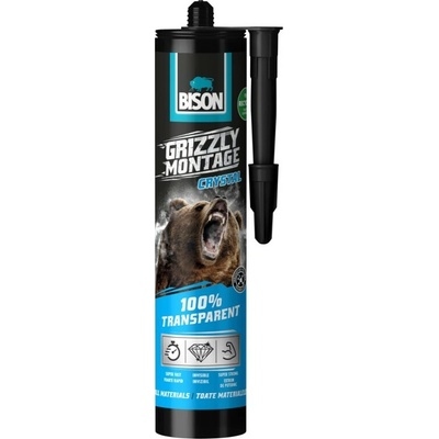 Bison Grizzly Montage Crystal – Transparentní Montážní Lepidlo 300 G