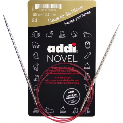 Addi Kruhové jehlice Novel 80 cm / 3,5 mm – Zboží Dáma