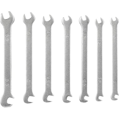 Toolcraft sada oboustraných plochých klíčů 7dílná Délka klíče 3 - 5.5 mm TO-4985421