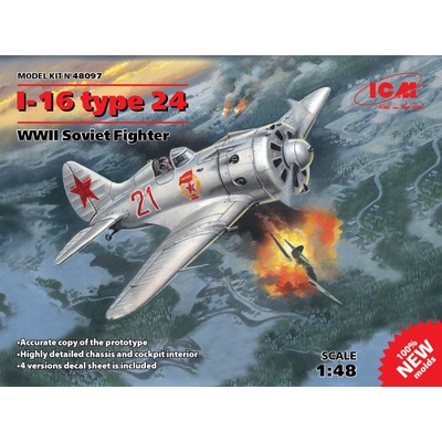ICM I-16 Type 24 Soviet WWII Fighter 1:48
