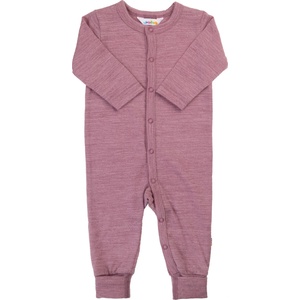 Joha Детски цял костюм Joha Kid's Wool Jumpsuit With 2in1 Foot Overall - Bordeaux - размер 90 (704-6200-0114)
