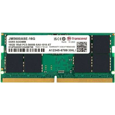 Transcend 16GB JM DDR5 5600 2Gx8 CL46 JM5600ASE-16G