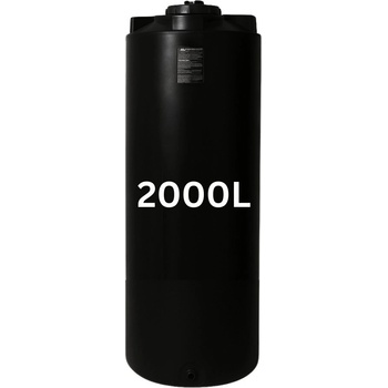 MAVIL Резервоар за питейна вода mavil, цилиндричен вертикален 2000 л (черен) (3-2000)