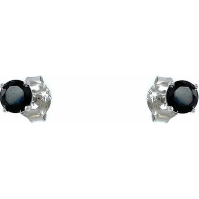 INFINITYSILVER Stříbrné náušnice černé zirkony 4 mm SE163698