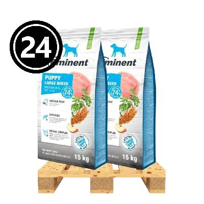 Eminent Dog Puppy Large Breed NEW 24 x 15 kg