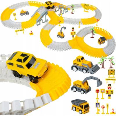 Iso Trade Závodní autodráha - Stavebnice staveniště 3+