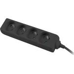 Lanberg power strip 1.5m, 4 sockets, french quality-grade copper cable, black (PS0-04E-0150-BK)