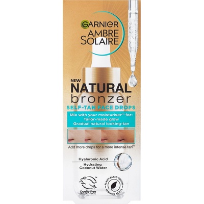 Garnier Ambre Solaire Natural Bronzer Self-Tan Face Drops samoopalovací kapky na obličej 30 ml unisex – Zbozi.Blesk.cz