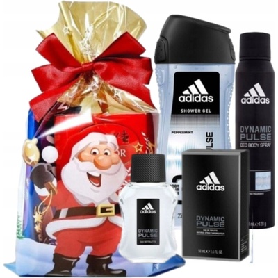 Adidas Dynamic Pulse pánská sada EDT 50 ml + sprchový gel 250 ml + deospray 150 ml