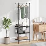 vidaXL Държач за дрехи Черния дъб 60 x 30 x 171 см Инженерна дървесина (868457)