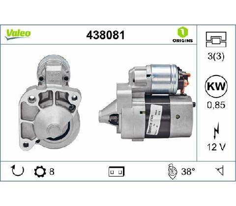 Štartér VALEO 438081