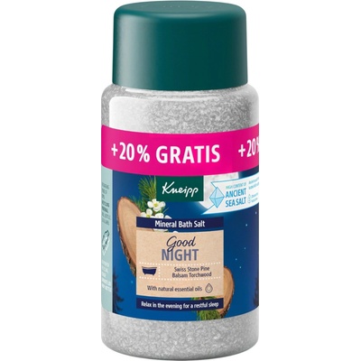 Kneipp Good Night prémiová minerálna kúpeľová soľ 600 g