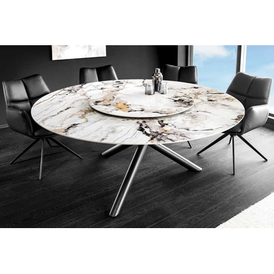 LuxD Ganya Okrúhly jedálenský keramický stôl 150 cm viacfarebný