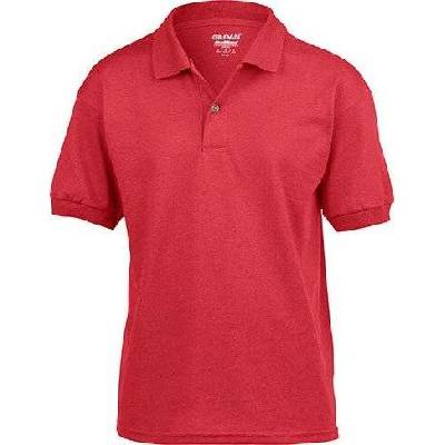 Jersey polo tričko Gildan červená
