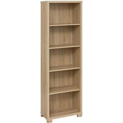 Regál na knihy Bivoak 5 polic moderní volně stojící MDF přírodní do obýváku a kanceláře 180 cm