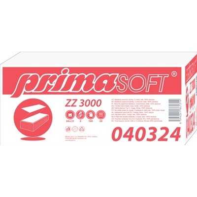 PrimaSoft Z-Z, dvouvrstvé, bílé, 24 x 21 cm, 3000 ks, ALF-010059 – Zboží Dáma