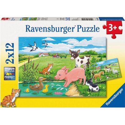 Ravensburger Domácí zvířátka 2 x 12 dílků