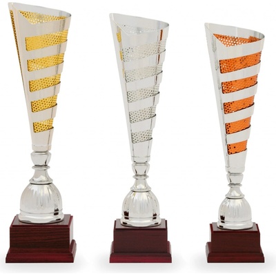 Pohár DESIGN výška 43 cm stříbrný/bronzový