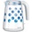 MPM Cordless kettle 1, 7l Black-Blue MCZ-86/C