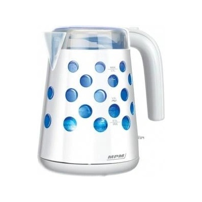 MPM Cordless kettle 1, 7l Black-Blue MCZ-86/C