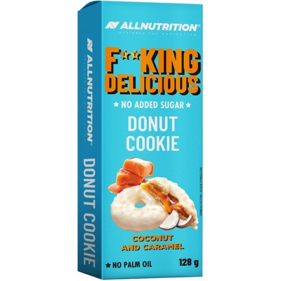 Allnutrition Fitking Delicious Donut Cookie, 128 g Kokos karamelová plnka