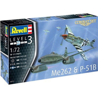 Revell Messerschmitt Me 262 & North American P-51B Model Set 1:72