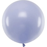 Party Deco Голям Латексов Балон, Пастел, Светло Лилаво, 60см (olbom-004j)
