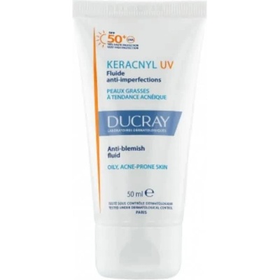 Ducray Keracnyl SPF50 50ml Sunscreen - White