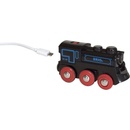 BRIO černá lokomotiva se zdrojem a mini USB 33599