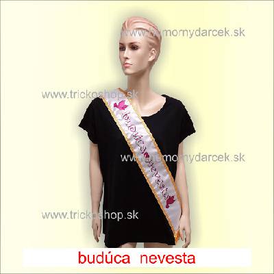 Šerpa s nápisom Budúca nevesta