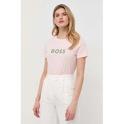 Boss Памучна тениска boss в розово 50468356 (50468356)