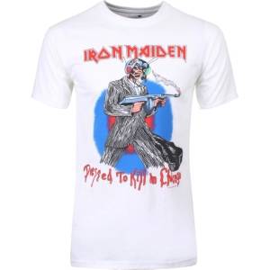 Iron Maiden Chicago Mutants (Back Print) White L Риза (IMTEE38MW03)