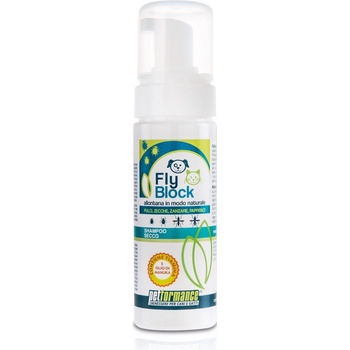 FlyBlock antiparazitický pro psy a kočky Suchý šampón 150 ml