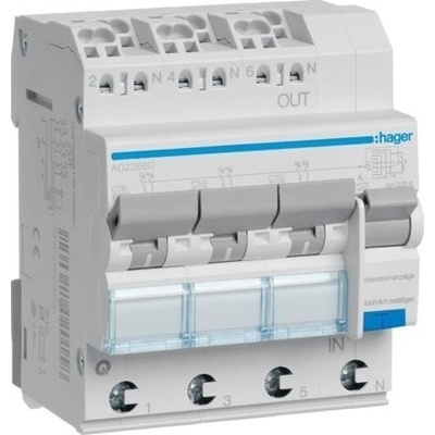 Hager CDF540D 2P 40A 30mA 10kA typ F