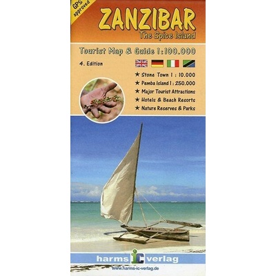 mapa Zanzibar 1:100 t. The Spice Island