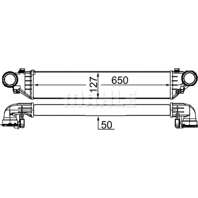 Chladič plniaceho vzduchu MAHLE ORIGINAL CI 343 000S (CI343000S)