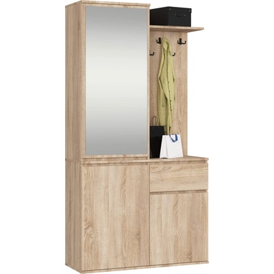 Ak furniture Předsíňová stěna Entro dub sonoma