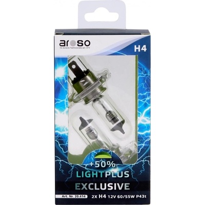 Aroso Light Plus H4 P43t 12V 60/55W 2 ks