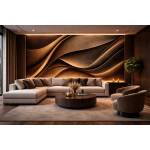  Стенен панел bamboo charcoal i Модел: 5919 i с непрекъсната или огледална шарка i uv лак