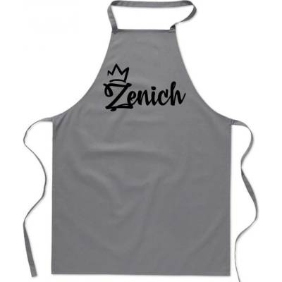 Povidlo.cz Zástěra Korunka Ženich Šedá